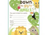 Jungle Birthday Invitation Template Free Jungle theme Birthday Invitations Free Printable Best