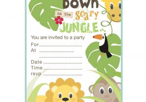 Jungle Birthday Invitation Template Jungle theme Birthday Invitations Free Printable Best