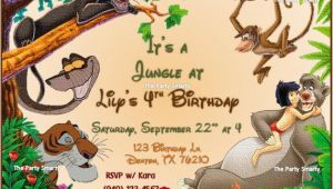 Jungle Book Birthday Invitation Template Jungle Book Birthday Invitation by thepartysmarty On Etsy