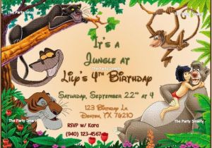 Jungle Book Birthday Invitation Template Jungle Book Birthday Invitation by thepartysmarty On Etsy