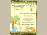 Jungle theme Baby Shower Invitation Templates 8 Best Of Jungle theme Invitations Free Printable