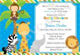 Jungle theme Baby Shower Invitation Templates Free Jungle Invitation Template