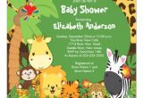 Jungle theme Baby Shower Invites Safari Jungle theme Baby Shower Invitations