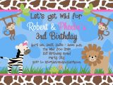Jungle theme Birthday Invitation Template Online Free Birthday Party Invitation Templates Free Invitation