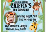 Jungle theme Party Invitation Templates 17 Safari Birthday Invitations Design Templates Free