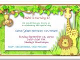 Jungle theme Party Invitation Templates Jungle themed 1st Birthday Invitations Safari themed