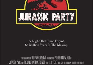 Jurassic Park Birthday Invitation Template Jurassic Park Invitation Dinosaur Birthday Party