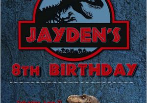 Jurassic Park Birthday Invitation Template Jurassic World Birthday Invitation Jurassic Park Invitation