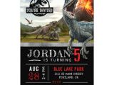 Jurassic Park Birthday Invitation Template Jurassic World Dinosaur Birthday Invitation Zazzle Com