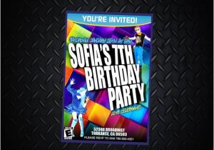 Just Dance Birthday Party Invitations Just Dance 2014 Invitations Personalized by Partyprintsplus
