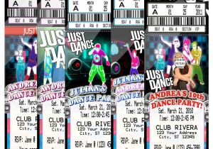 Just Dance Birthday Party Invitations Just Dance Hip Hop Birthday Party Ticket Invitations Vip