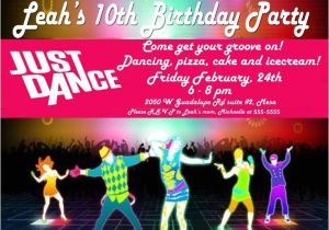 Just Dance Birthday Party Invitations Just Dance Invites Just Dance Party Invite We Had A