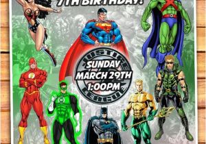 Justice League Birthday Invitations Printable Justice League Birthday Invitation Justice by