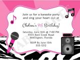 Karaoke Party Invitation Templates 17 Best Images About Karaoke Birthday Party On Pinterest