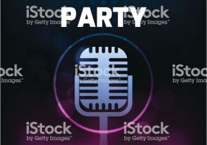 Karaoke Party Invitation Templates Invitation Flyer Template Karaoke Party Invitation Flyer