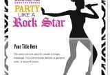 Karaoke Party Invitation Templates Karaoke Girl Rock Star Party Invitations & Cards On Pingg