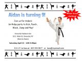 Karate Birthday Invitation Template Karate Birthday Invitations for Kids Bagvania Free
