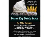 Keg Party Invitations Personalized Diaper Keg Party Invitations