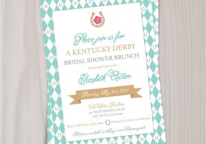 Kentucky Derby Bridal Shower Invitations Kentucky Derby Bridal Shower Invitation Bachelorette Garden