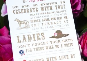 Kentucky Derby Bridal Shower Invitations Kentucky Derby Bridal Shower Invitation by Prim & Pixie