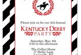 Kentucky Derby Party Invitation Template Classic and Beautiful Kentucky Derby Party Invitation I