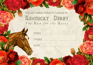 Kentucky Derby Party Invitation Template I D by A B Kentucky Derby Free Printable Invitation
