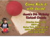 Kickball Birthday Party Invitations Kickball Birthday Invitations Candy Wrappers Thank You