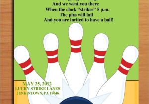 Kids Bowling Birthday Party Invitations Birthday Invites Bowling Birthday Party Invitations Free