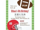 Kids Football Party Invitations American Football Kids Birthday Party Invitations Zazzle