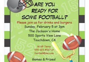 Kids Football Party Invitations Football Party Invitation for Adults or Kids Zazzle