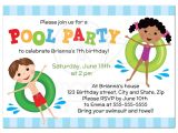 Kids Swimming Party Invitations Free 10th Birthday Party Invitations Boy Printable S Pool