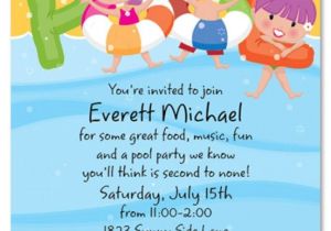 Kids Swimming Party Invitations Free Printable Kids Pool Party Invitations Templates 4
