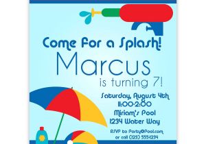 Kids Swimming Party Invitations Kids Pool Party Invites