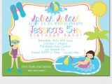 Kids Swimming Party Invitations Pool Party Invitation Kids Pool Party Invitation Pool
