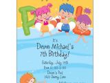 Kids Swimming Party Invitations Pool Party Kids Pool Invitations