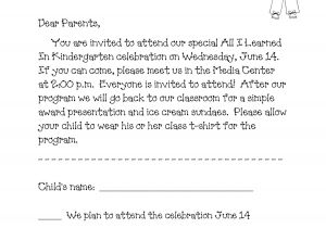 Kindergarten Graduation Invitation Letter to Parents Preschool Graduation Program Sample Google Search