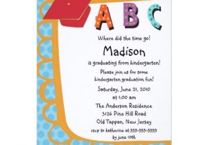 Kindergarten Graduation Invitation Wording Cute Pink Boys Kindergarten Graduation Invitation Zazzle
