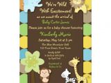 King Of the Jungle Baby Shower Invitations King Of the Jungle Baby Shower Invitation