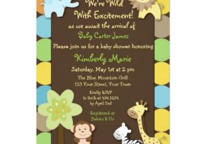 King Of the Jungle Baby Shower Invitations King Of the Jungle Baby Shower Invitation