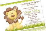 King Of the Jungle Baby Shower Invitations King Of the Jungle Baby Shower Invitation Printable Digital