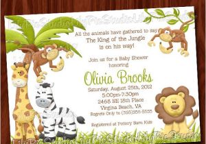King Of the Jungle Baby Shower Invitations King Of the Jungle Baby Shower Invitation Printable