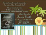 King Of the Jungle Baby Shower Invitations King the Jungle Baby Shower Invitations Template