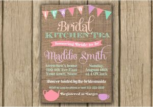Kitchen Tea Party Invitation Ideas Items Similar to Bridal Shower Invitation Kitchen Tea