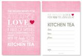 Kitchen Tea Party Invitation Ideas Kitchen Tea Invitations