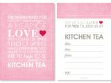 Kitchen Tea Party Invitation Ideas Kitchen Tea Invitations