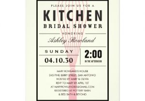 Kitchen themed Bridal Shower Invites Kitchen themed Bridal Shower Invitations