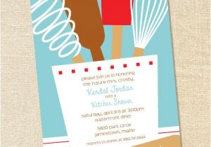 Kitchen themed Bridal Shower Invites Sweet Wishes Bridal Shower Kitchen Party Invitations