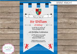 Knight Party Invitation Template Knights Party Knight Birthday Party Knight Invitations