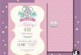 Koala Birthday Invitation Template Koala Bear Girl Personalized Printable Birthday Invitation