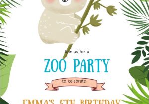 Koala Birthday Invitation Template Koala Birthday Party Invitation Template Postermywall
